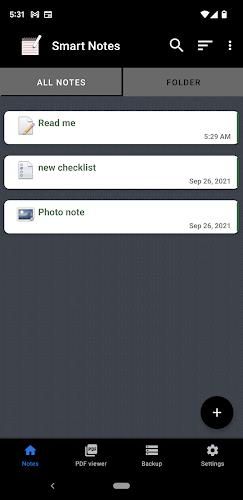 Smart Notes App Captura de pantalla 1