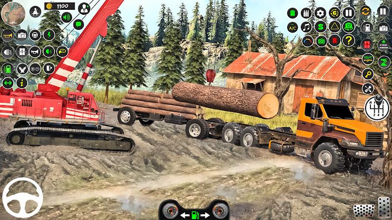 Snow Mud Truck Runner Offroad Captura de tela 1