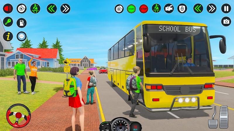 School Bus Driving Games 3D Captura de tela 2