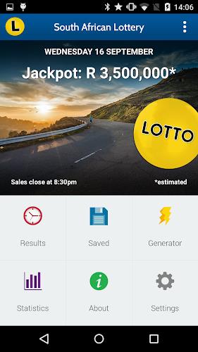 SA Lotto & Powerball Results Captura de pantalla 1