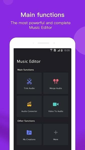 Free Music Editor - Audio, MP3, MP4 स्क्रीनशॉट 1