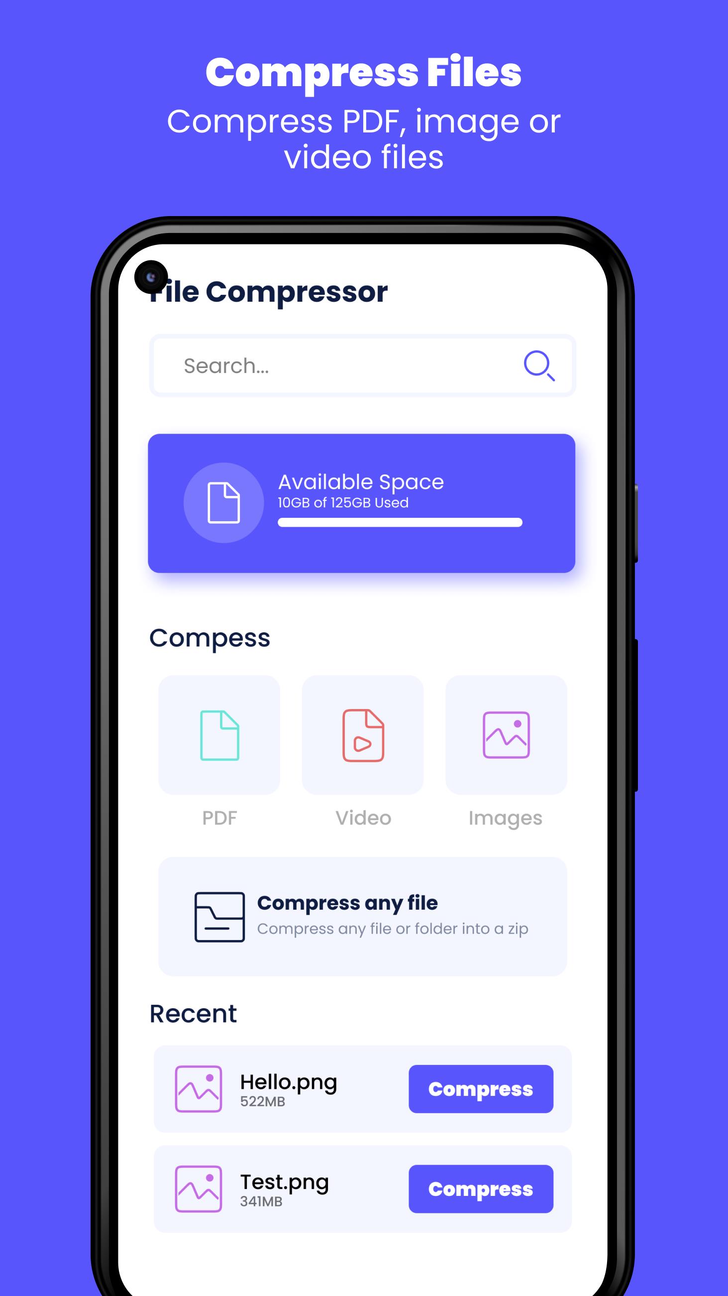 File Compressor: Compress File Скриншот 3