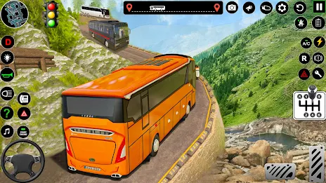 US Bus Simulator: Coach Bus 3D स्क्रीनशॉट 1