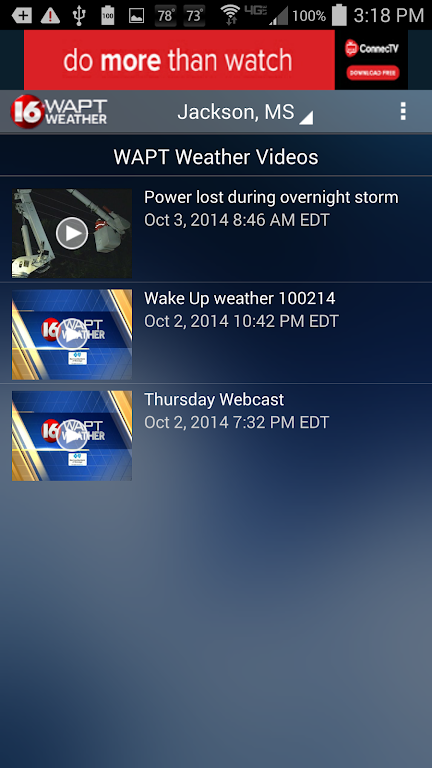 16 WAPT Weather Captura de pantalla 4