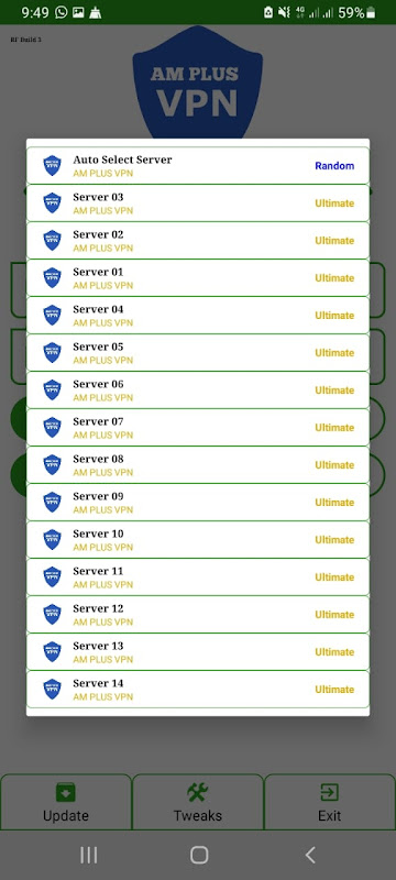 AM PLUS VPN Captura de tela 2
