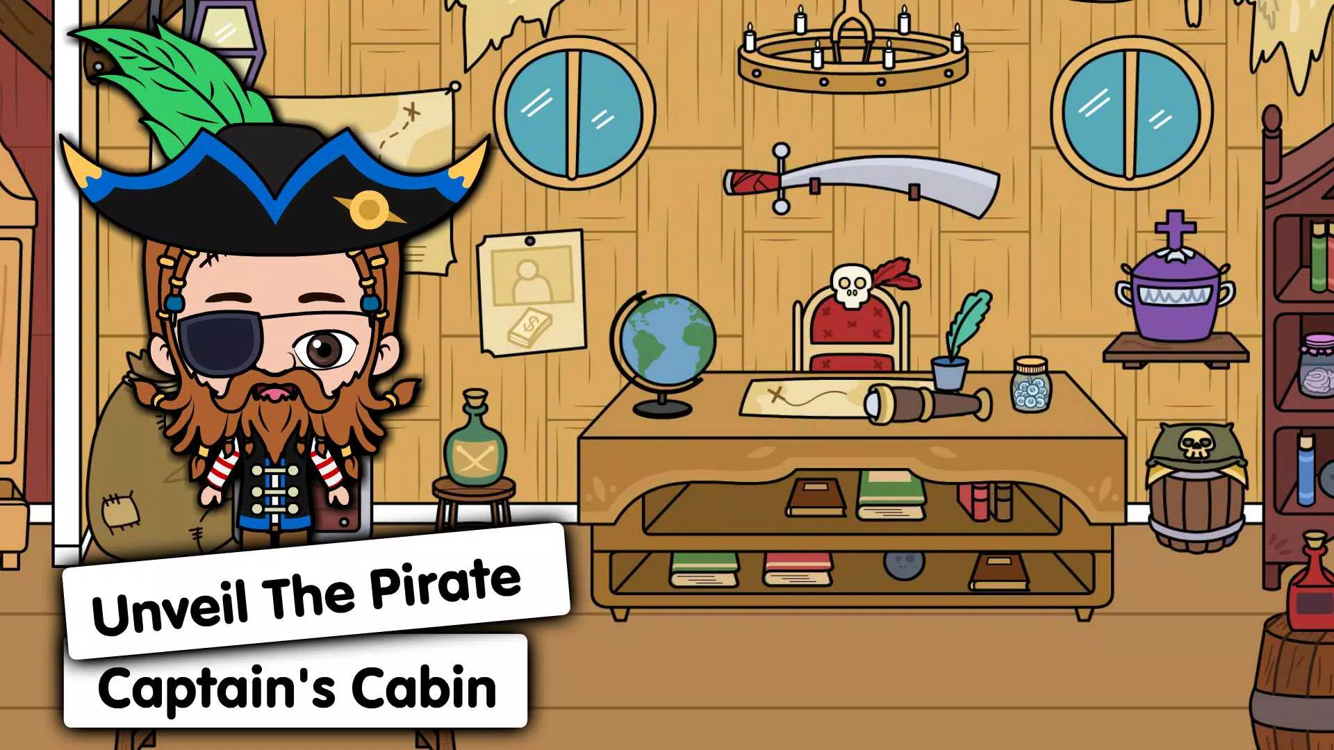 My Pirate Town: Treasure Games Captura de tela 3