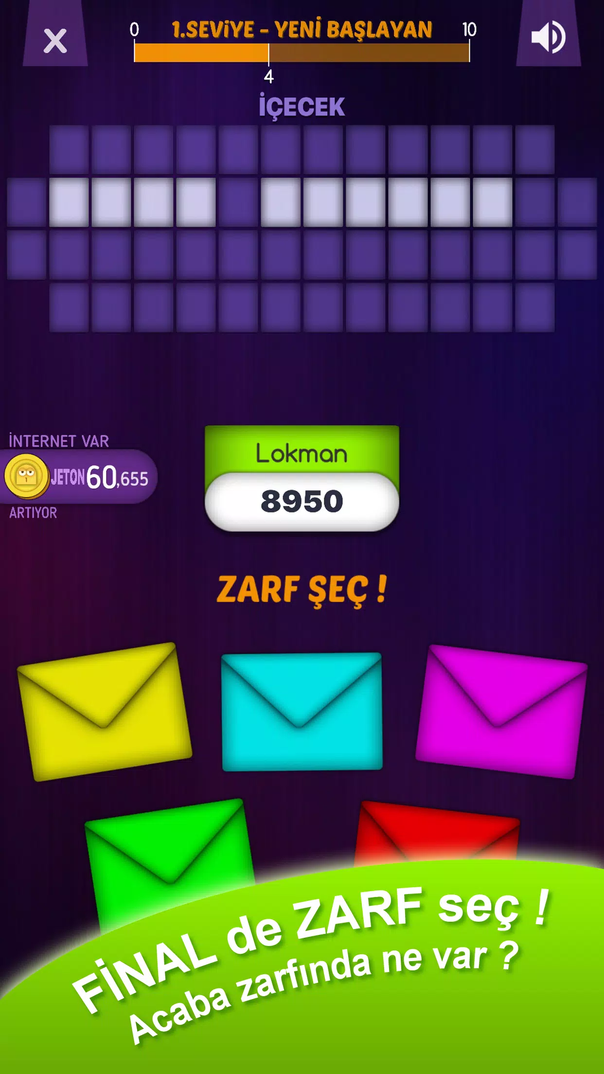 Çarkıfelek Mobil - Zarf Seç应用截图第3张