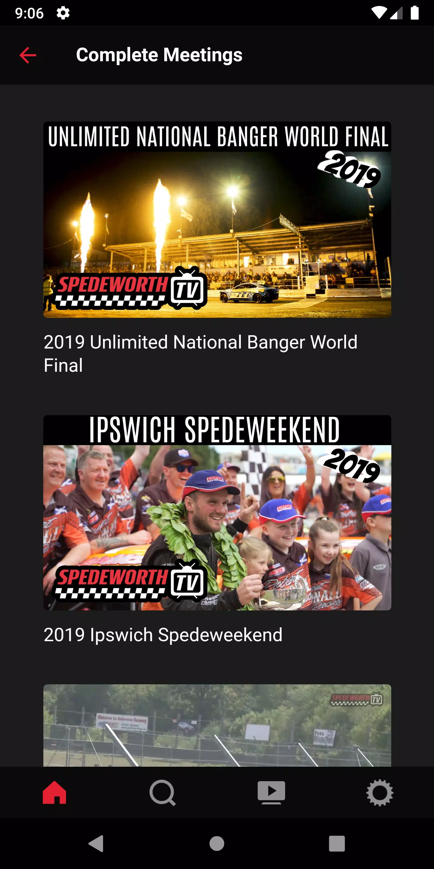 Spedeworth TV应用截图第2张