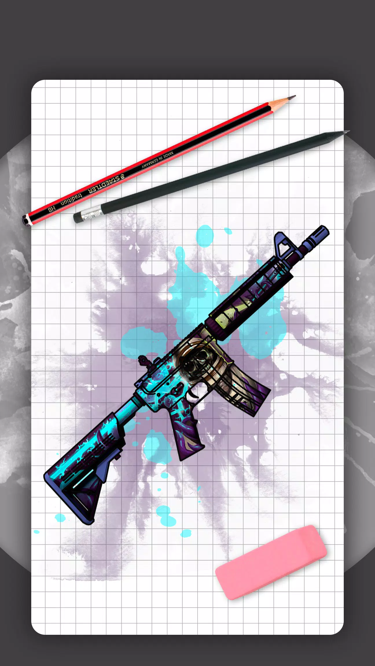 How to draw weapons. Skins स्क्रीनशॉट 1