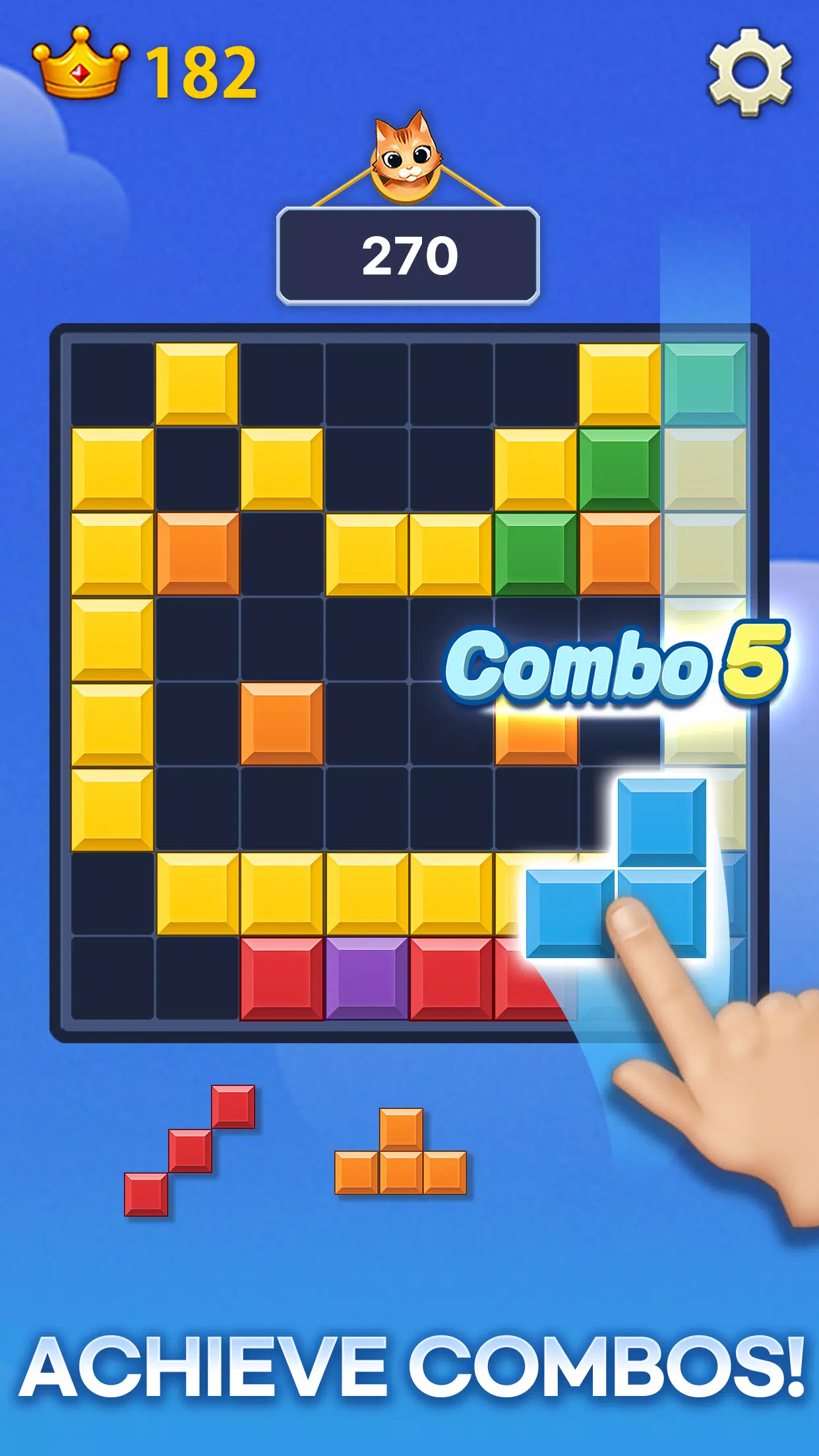 Meow Block Puzzle स्क्रीनशॉट 1
