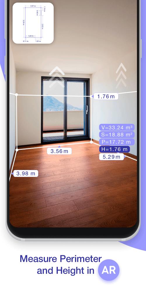 RA Plan 3D: Fita casa medidas Captura de tela 1