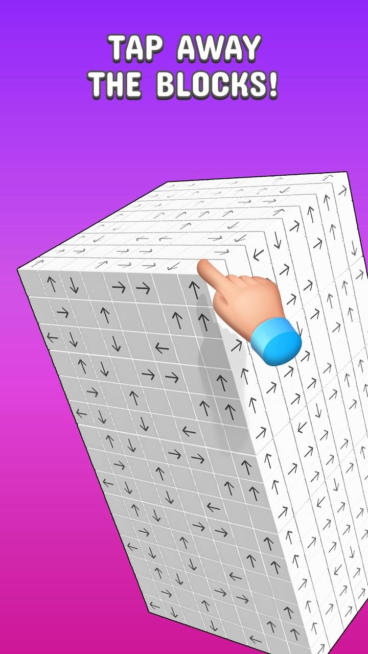 Tap to Unblock 3d Cube Away Capture d'écran 1