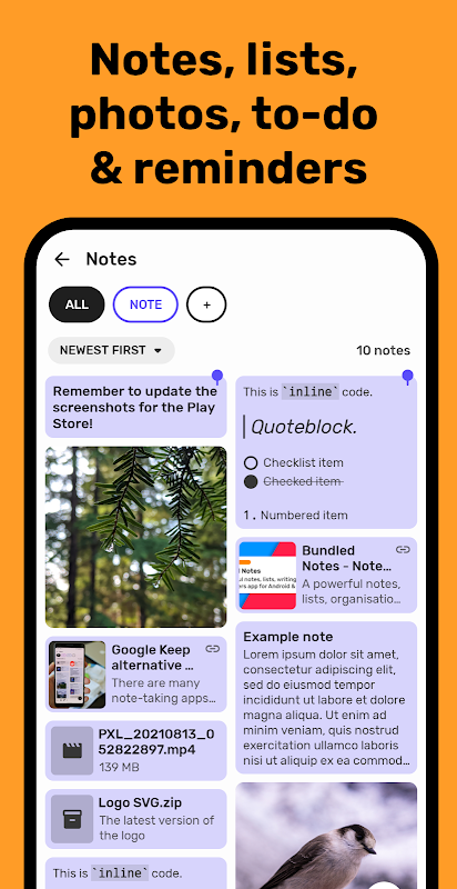 Bundled Notes + Lists + To-do Capture d'écran 3