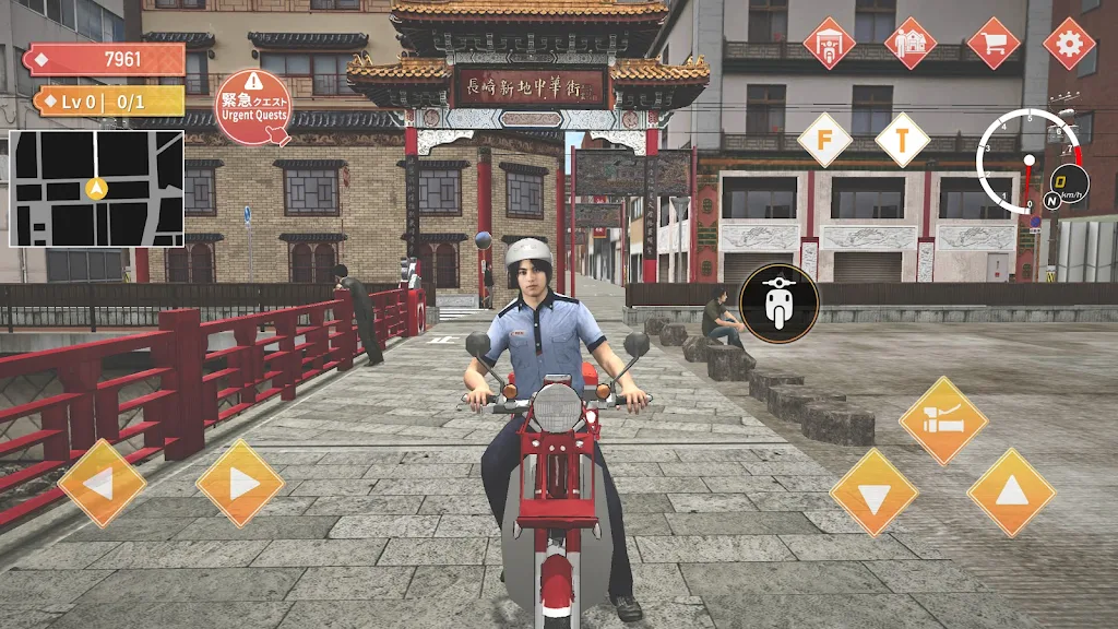 Japan Postman Moto Simulator Captura de pantalla 1