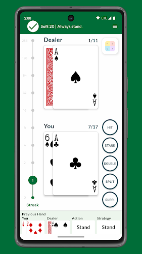 Blackjack Ace - Basic Strategy應用截圖第3張