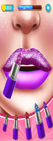 Lip Art Games: Lipstick Makeup スクリーンショット 1