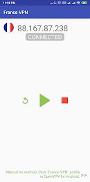 France VPN -Plugin for OpenVPN Captura de pantalla 2