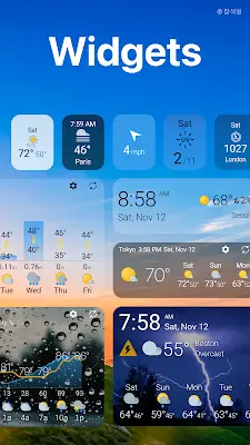 Weather & Widget - Weawow स्क्रीनशॉट 3