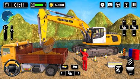 Heavy Sand Excavator 3D Sim Скриншот 1