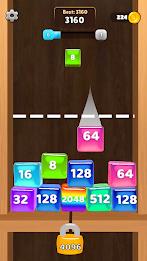 Jelly Cubes 2048: Puzzle Game Captura de tela 2