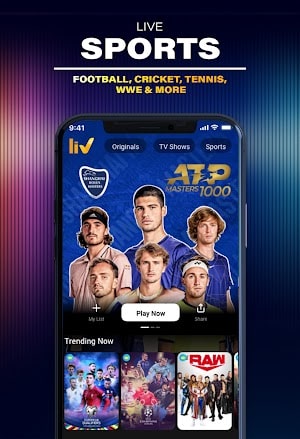 Sony LIV: Sports & Entmt Captura de pantalla 3