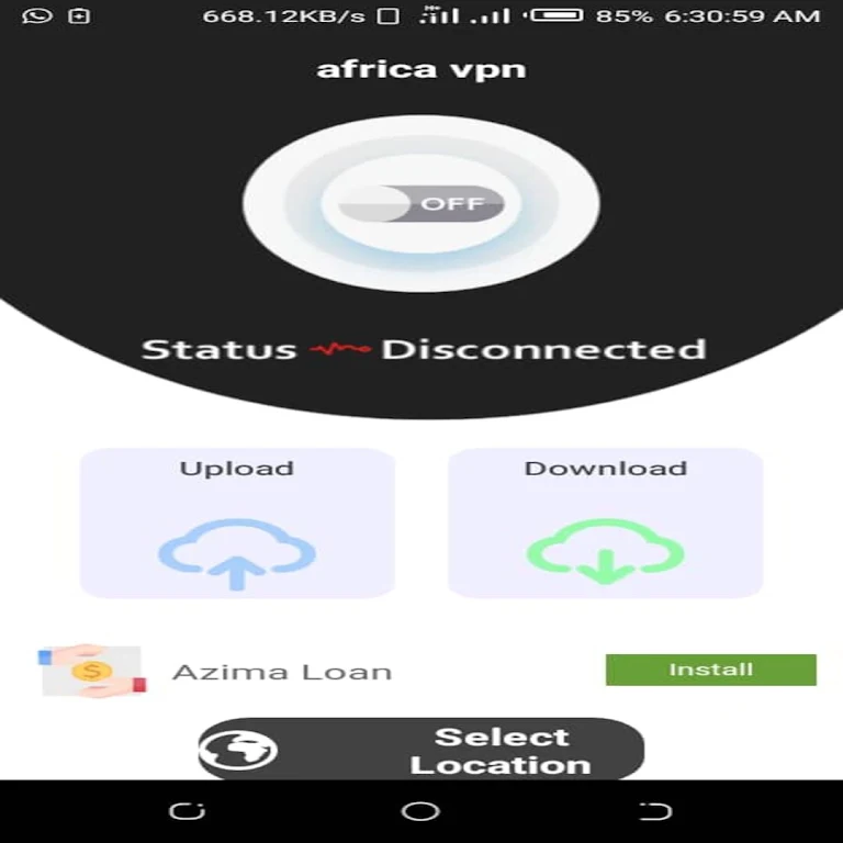 AFRICA VPN Captura de tela 4