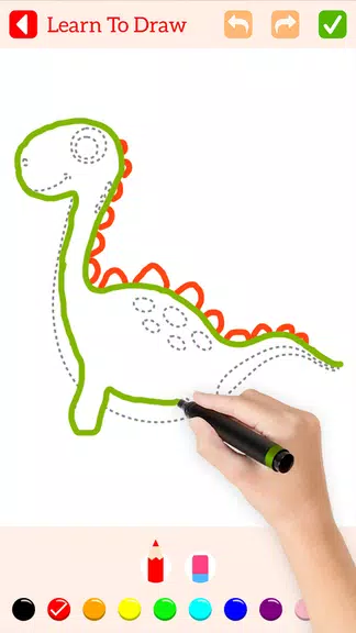 Learn To Draw Animals - Steps Capture d’écran 2