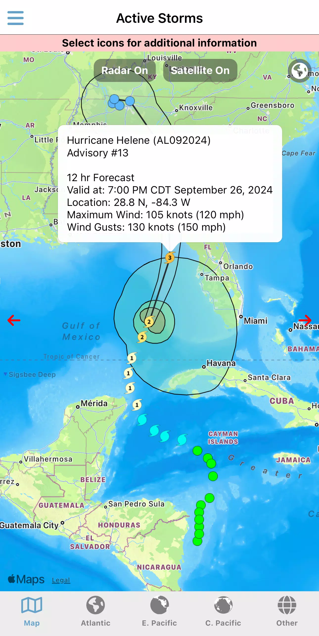 Tropical Hurricane Tracker स्क्रीनशॉट 2