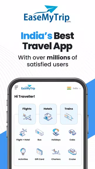 EaseMyTrip Flight, Hotel, Bus應用截圖第1張