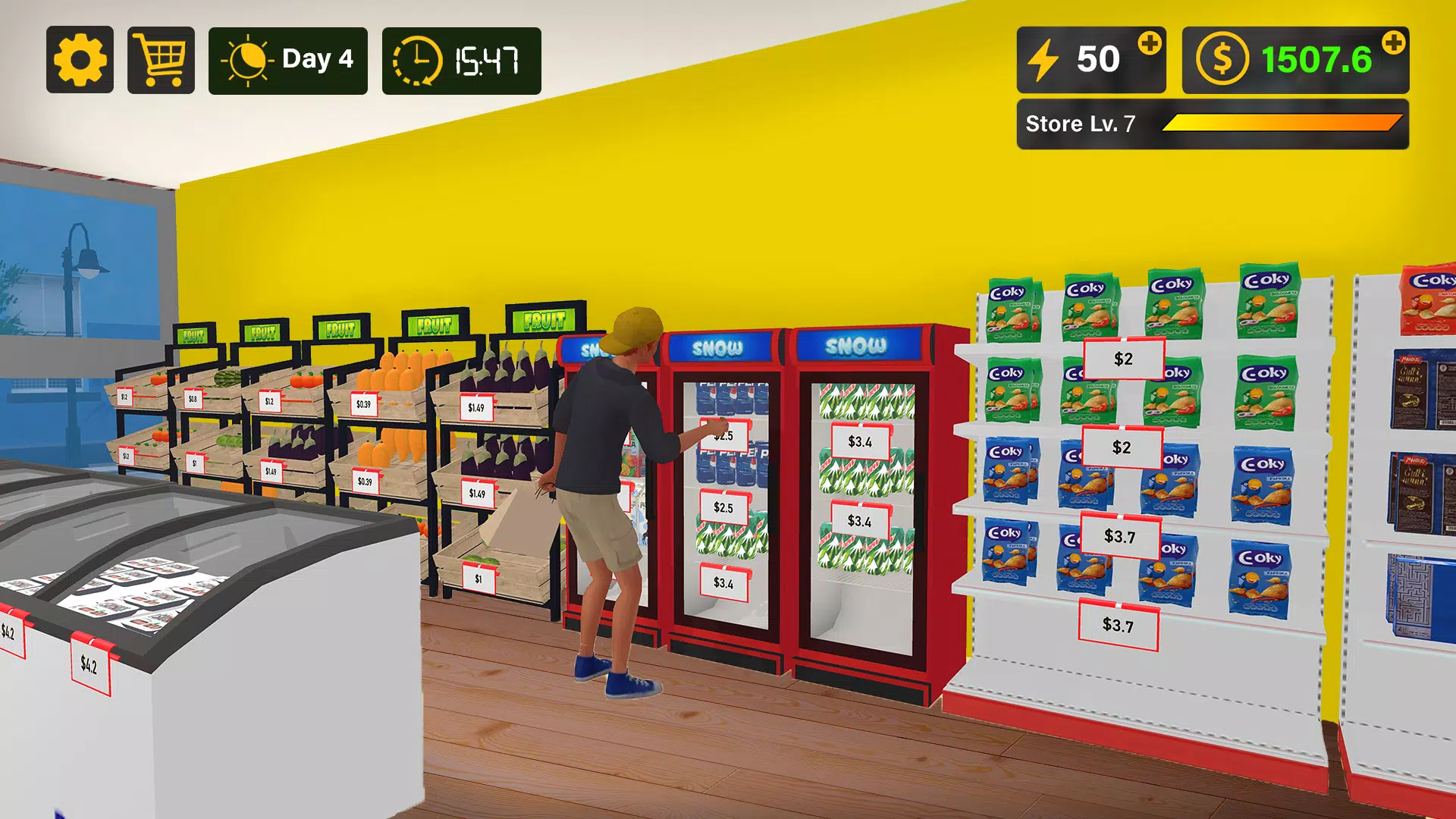 Supermarket 3D Simulation Game स्क्रीनशॉट 1