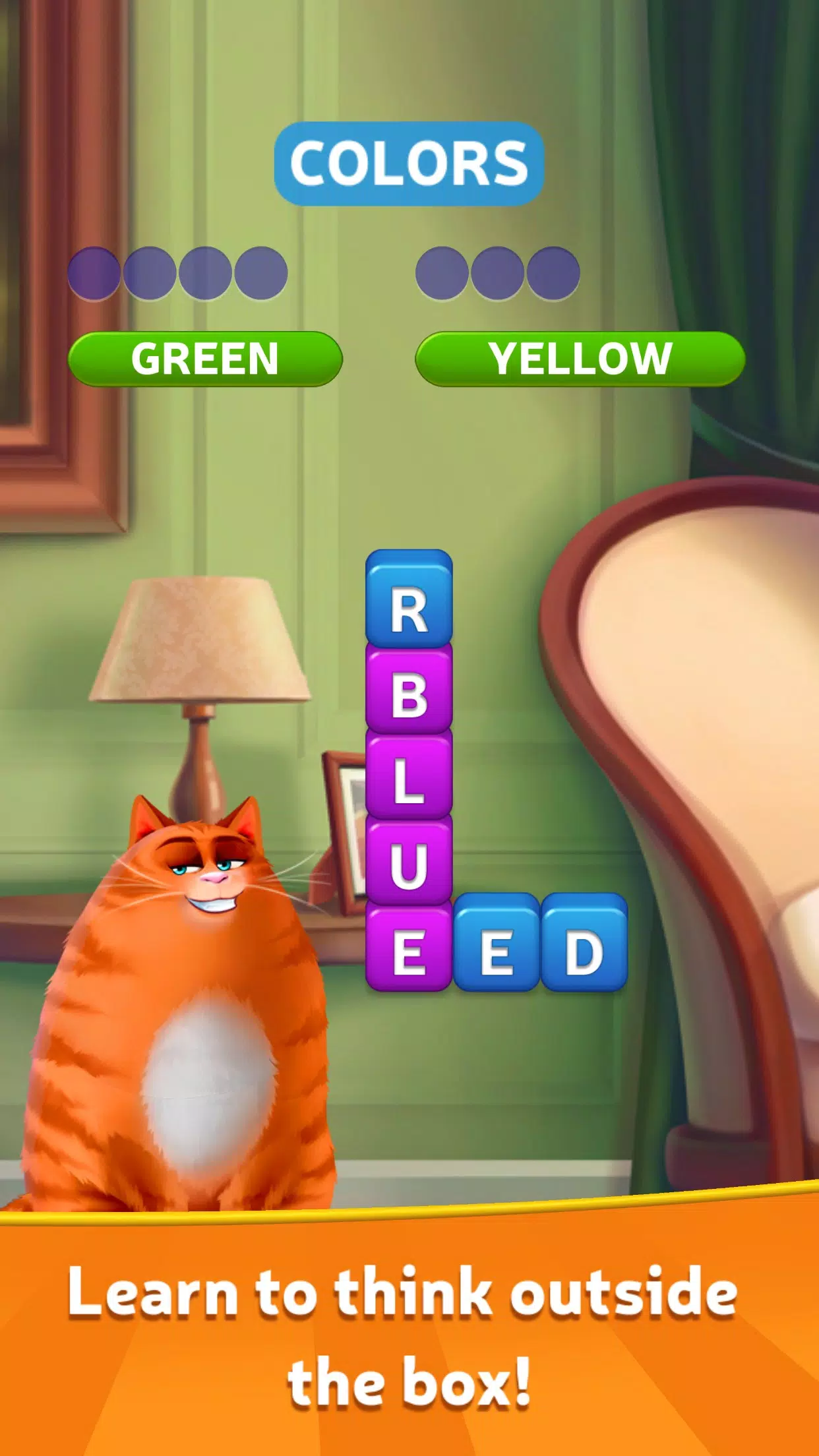 Kitty Scramble: Word Game स्क्रीनशॉट 1