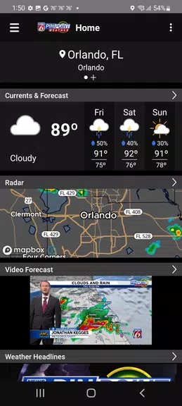 News 6 Pinpoint Weather - WKMG應用截圖第1張