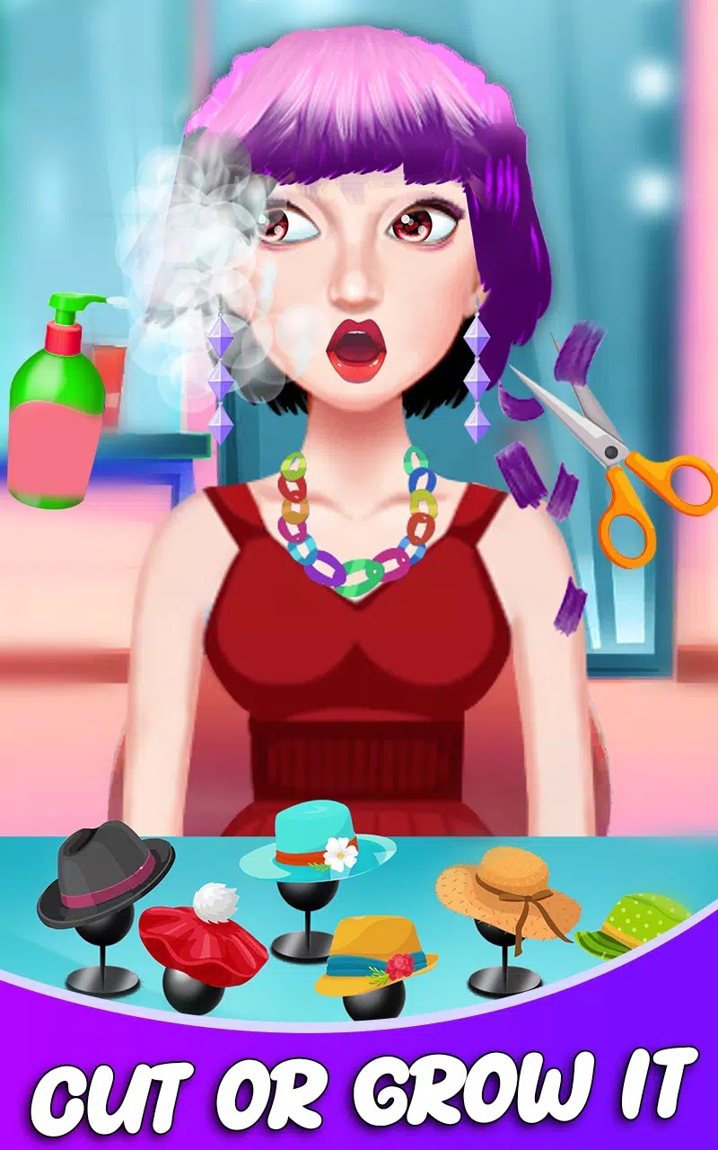 Fashion Girls Hair Salon Games Capture d’écran 3