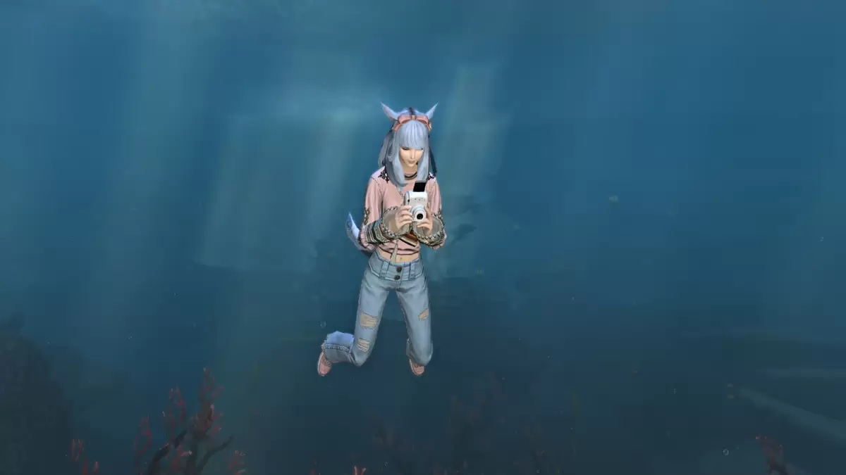 FFXIV में फोटोग्राफ पानी के नीचे