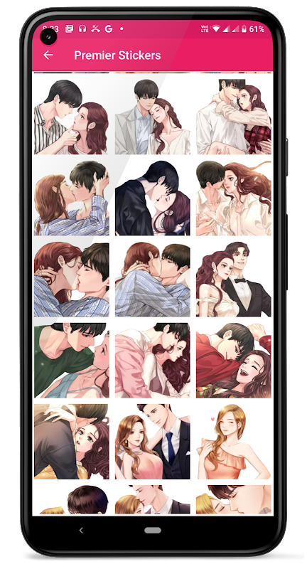 Kiss Me Love Stickers: Kiss Me Wallpaper Скриншот 3