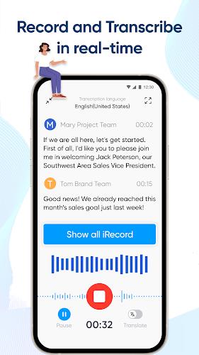 iRecord: Transcribe Voice Note スクリーンショット 1