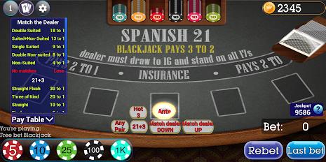 Spanish Blackjack 21 Скриншот 1