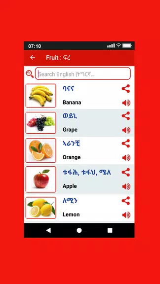 Tigrinya Word Book Скриншот 4