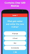 Riddle Quiz With Answers स्क्रीनशॉट 1
