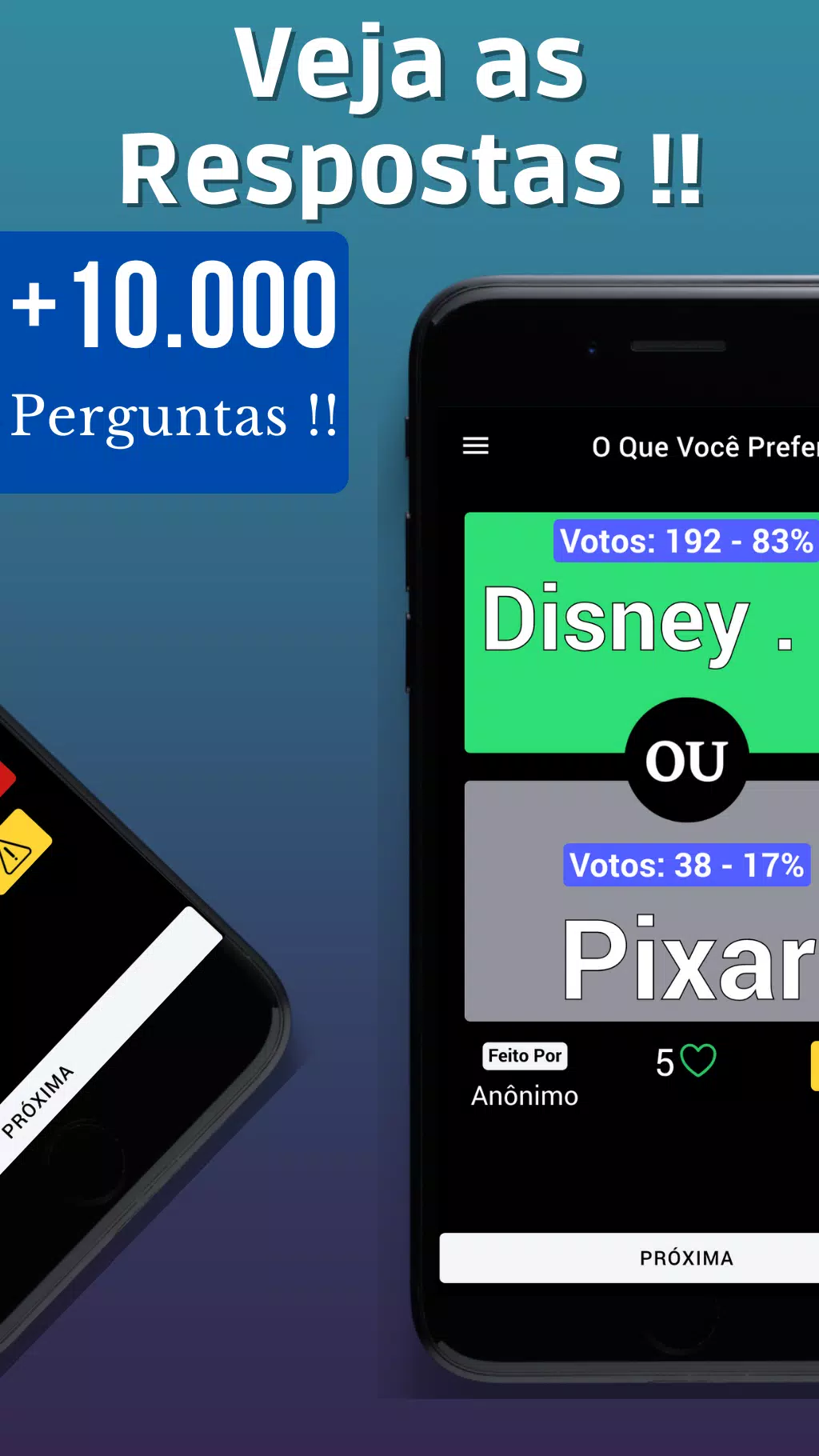 O que você prefere? Screenshot 2