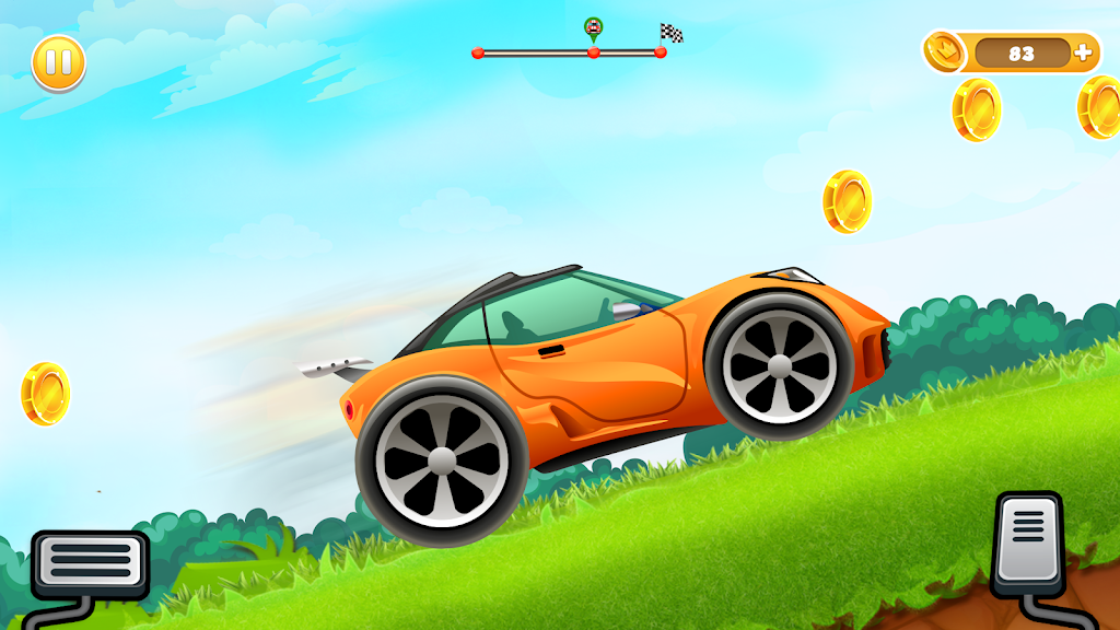 Uphill Races Car Game For Boys Captura de tela 1