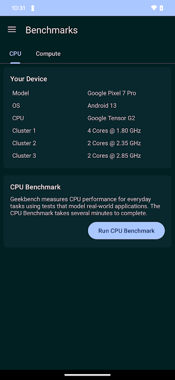 Geekbench 6 Capture d'écran 1