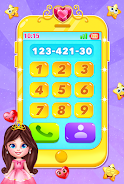 cute princess toy phone game स्क्रीनशॉट 1