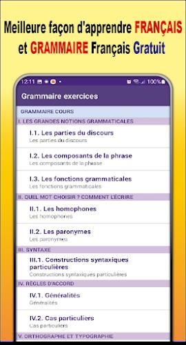 Grammaire Français + Exercices スクリーンショット 1