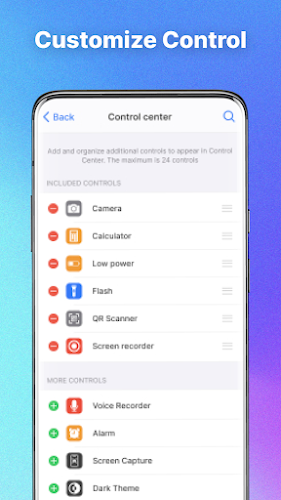 Control Center: IOS 17應用截圖第2張