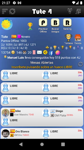 Tute Torneos Screenshot 2