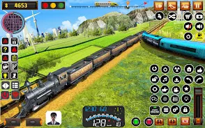 Uphill Train Track Simulator Скриншот 4