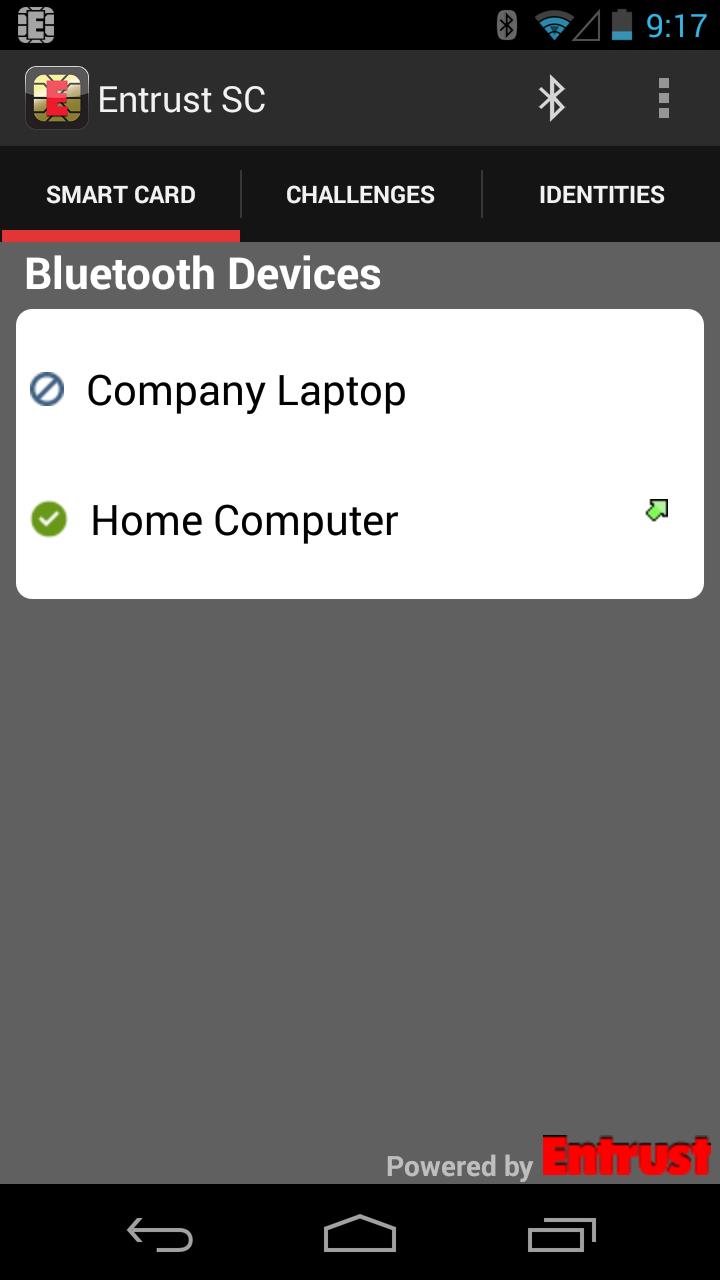 Entrust IG Mobile Smart Cred Скриншот 3