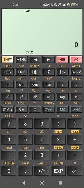 HiPER Scientific Calculator Screenshot 1