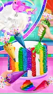 Rainbow Unicorn Cake Captura de pantalla 2